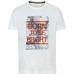 camel active Heren T-Shirt 4096445T26, Broken Wit
