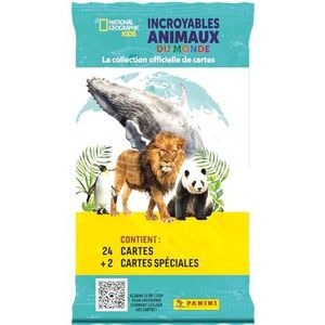 Panini National Geographic Kids Trading Cards Animal Fat Pack 24 waarvan 2 speciale kaarten, 004881B26FPF