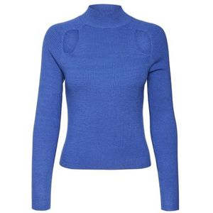 VERO MODA Pull en tricot VMKARIS pour femme, Beaucoup Blue, XL