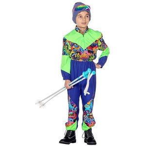 Wilbers&Wilbers 3492 – Costume de ski rétro pour enfant avec imprimé des années 80, combinaison de ski sportive, combinaison de ski