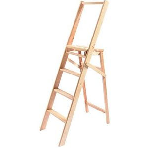 House Collection Ladder van natuurlijk hout, 4 treden