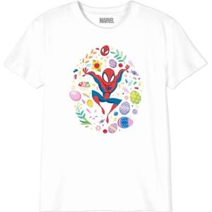 Marvel Bomarcots203 T-shirt voor jongens (1 stuk), Wit.