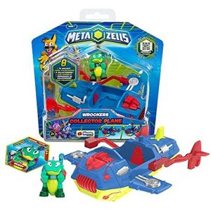 METAZELLS Imc toys Collector Plane Blauw + Figuur Muddy S1 + 1 Vehicle Card ontvouwt de armen speelgoed cadeau voor kinderen en meisjes vanaf 3 jaar
