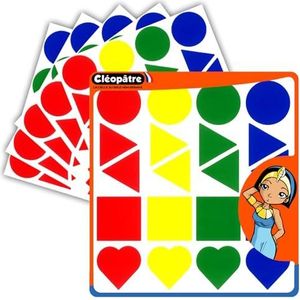 CLEOPATRE Maxi-geometrische stickers, 24 vellen (480 stickers)