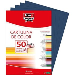 Fixo Paper 11120334 karton, A3, 180 g, marineblauw, 50 vellen