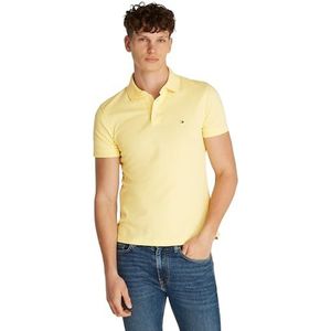 Tommy Hilfiger 1985 Slim Polo Mw0mw17771 Poloshirt S/S heren, Geel (citroengras)