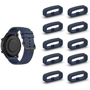 SMYAOSI Horlogebandlussen voor Garmin, 10 stuks, verbonden siliconen, rubber, vervangende gespen voor Mi Watch-horlogebandje, accessoire, Siliconen, Geen edelsteen