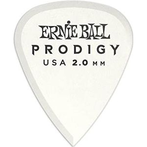 Ernie Ball Prodigy Standard plectrum (2 mm) wit, 6 stuks