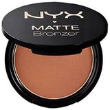 NYX Professional Makeup Compact bronzen poeder, lichaam en gezicht, mat, bronsvrij, zonder reflector, licht