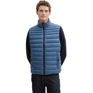 TOM TAILOR Gilet pour homme, 36985 - Bleu mystique, M