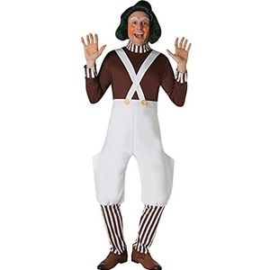 Rubie's Officieel Willy Wonka en The Chocolate Factory Oompa Loompa kostuum voor volwassenen (maat L)