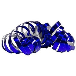 Folat 65803 - luchtslangen - blauw metallic - 2 rollen à 18 luchtslangen - 4 m lang