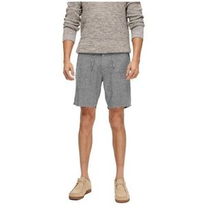 SELETED HOMME Noos Sky Captain/linnen herenshort/details: Mixed W. Oatmeal, L, Sky Captain/Details: Mixed W. Oatmeal