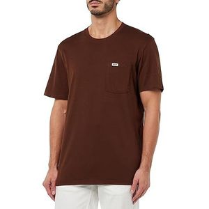 Wrangler T-shirt met zak voor heren, vuist touw