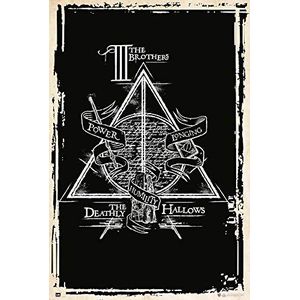 Grupo Erik - Poster Harry Potter en de Relieken van de Dood Symbolen - Woondecoratie, Wanddecoratie, Decoratieve Poster