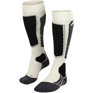 FALKE SK2 Wool, damesski-sokken, merinowol, wit, zwart, roze, paars, versterkingen, tussenzool, warm, ademend, sneldrogend, anti-luchtbellen, 1 paar