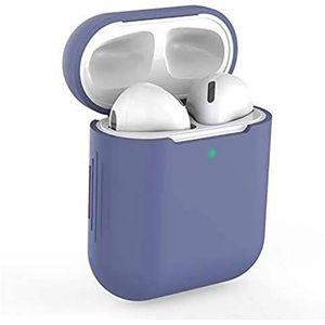 StyleDesign Siliconen hoes compatibel met AirPods (1e en 2e generatie), blauw