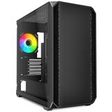 Sharkoon MK2 RGB zwart, pc-behuizing mATX
