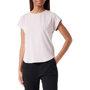 Dagi Everfresh Basic T-shirt met lage mouwen en ronde hals dames T-shirt, Licht lila, S