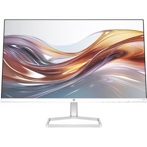 HP Serie 5 524sa FHD IPS monitor met luidsprekers | 60,5 cm (23,8 inch) | 100Hz | 16:9 | 1500:1 contrast | 99% sRGB | HDMI 1.4 | VGA | antireflectie | helling -5° + 25° | duurzaam product | wit