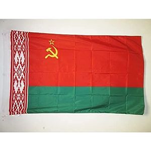 AZ FLAG Vlag van Sovjet-Sovjet-Socialistische Republiek Wit-Rusland 1919-1991 90 x 60 cm – Vlag van de UdSSB 60 x 90 cm vlag voor vlaggenstok