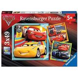 Puzzel Cars 3 Legendes Van De Baan (3x49 Stukjes)