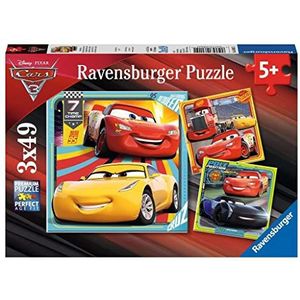 Puzzel Cars 3 Legendes Van De Baan (3x49 Stukjes)