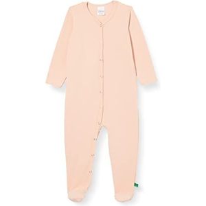 Fred's World by Green Cotton Alfa bodysuit met voetje, baby- en peutermouwen, voor jongens, crèmerosa