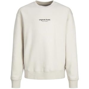 JACK & JONES Jorvesterbro Sweatshirt Crew Neck Bn Mni Trainingspak voor jongens (1 stuk), Lichtbeige