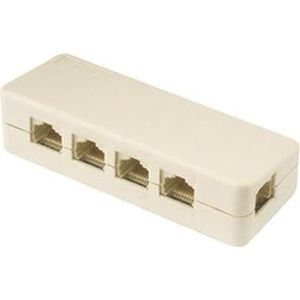 Répartiteur réseau Cat.5 avec 1 entrée et 4 sorties, idéal pour connecter plusieurs appareils sur des réseaux locaux.