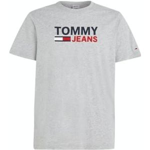 Tommy Jeans t-shirt heren, grijs.