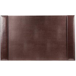 Dacasso Bonded Leather Side-Rail Desk Pad, donkerbruin, 30 x 18 inch