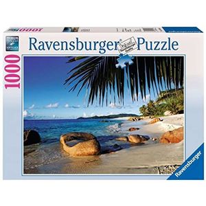 Ravensburger Puzzel 19018 - Onder de palmen - 1000 stukjes puzzel voor volwassenen en kinderen vanaf 14 jaar - puzzel met strandmotief