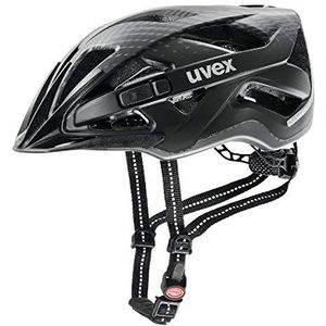 Uvex City Active fietshelm, maat 56-60 cm, kleur: zwart mat