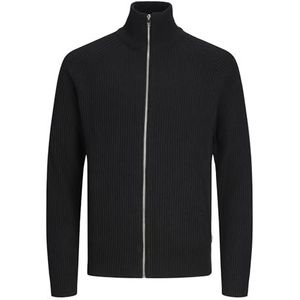 JACK & JONES Cardigan en tricot pour homme, grande taille, Noir, 4XL grande taille