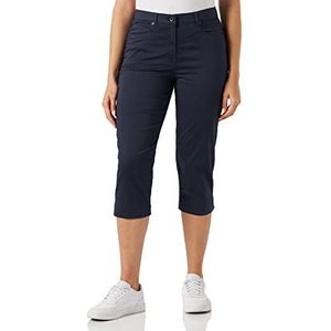 Raphaela by Brax Caren Capri Super Light Katoenen Capri Zomer Mode en Comfortabel Vijf Zakken Capri Dames, Navy Blauw