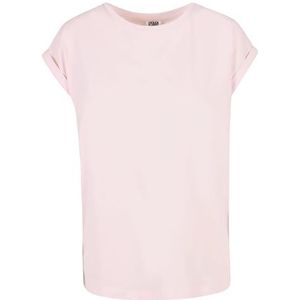 Urban Classics Dames T-shirt met brede schouders, Roze