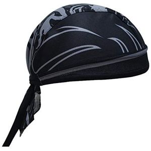 X-Labor Bandana Unisex ademende UV-bescherming sjaal bikersjaal fiets MTB, zwart.