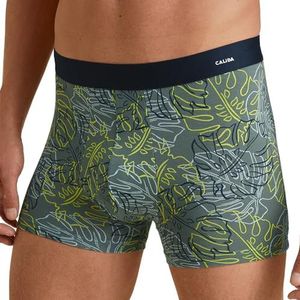 CALIDA Cotton Code Design New Boxer avec élastique souple pour homme, Vert laurel, 50