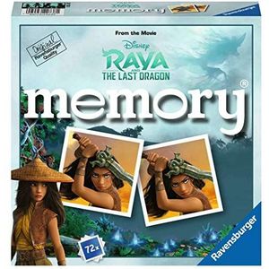 Ravensburger 20738 - Disney Raya and the last Dragon memory®, de spelklassieker voor alle Raya-fans, merkspel voor 2-8 spelers vanaf 4 jaar