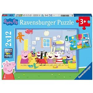 Peppa Pig Puzzel - 2x12 Stukjes (Kinderpuzzel)