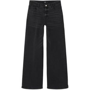 Lmtd Nlfteppi Dnm Nw Wide Pant Noos Nlfteppi Dnm Nw Damesbroek met wijde pijpen (1 stuk), Zwarte jeans