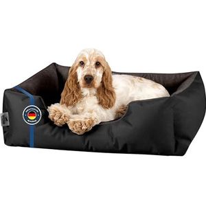 BedDog® Hondenbed LUPI, zwart/bruin, S ca. 55 x 40 cm, mand, hondenkussen
