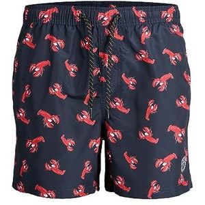 JACK & JONES PLUS Short de bain Jpstfiji Jjswim Animal Ly Sn Ps pour homme, Blazer bleu marine., 20 Plus