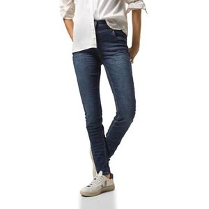 Cecil B378099 Jeans voor dames, slim fit, Mid Blue Wash.