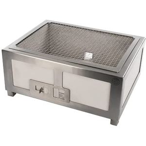 Sous Vide Tools Konro keramische Grill Middelgrote Japanse Hibachi Traditionele BBQ 205 x 546 x 350 mm SVT-16009 roestvrij staal