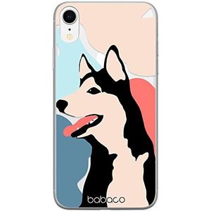 ERT GROUP Original & officiële Babaco iPhone XR hoes case - Dogs 001 past precies op de vorm van de mobiele telefoon - gedeeltelijk transparant