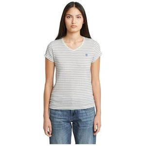 G-STAR, Eyben Slim V-Neck Top 2.0, Multicolore (Plein Air Highlight Stripe D24533-d244-h375), M