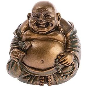 lachineuse - Boeddhabeeldje Riemen van Overvloed - Beeld Kleine Boeddha Brons 5 cm - Feng Shui Decoratie - Chinees Zen Deco Object voor Binnen Woonkamer Kantoor - Cadeau-idee China Azië Geluksbrenger