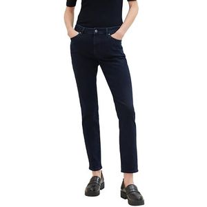 TOM TAILOR 1038347 Tapered Jeans voor dames, 10173 - Dark Stone Blue Black Denim